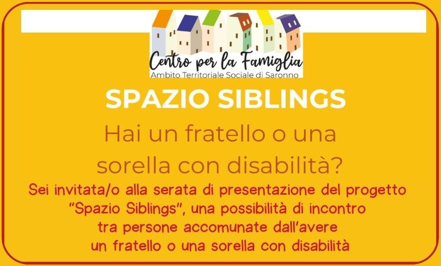 Serata di presentazione del progetto “Spazio Siblings”